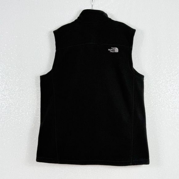 The North Face Black Fleece Vest Men’s Size Large Full Zip Sleeveless Jacket - Picture 4 of 14